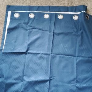 Blue curtains